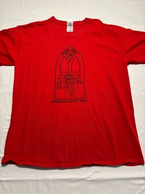 Eldon Iowa American Gothic Trail Red T-Shirt